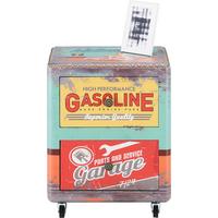 Görgős Konténer Retro Mintás Bradley - többszínű/bronzszínű, Lifestyle, műanyag/bőr (40/48/34cm) - Mömax