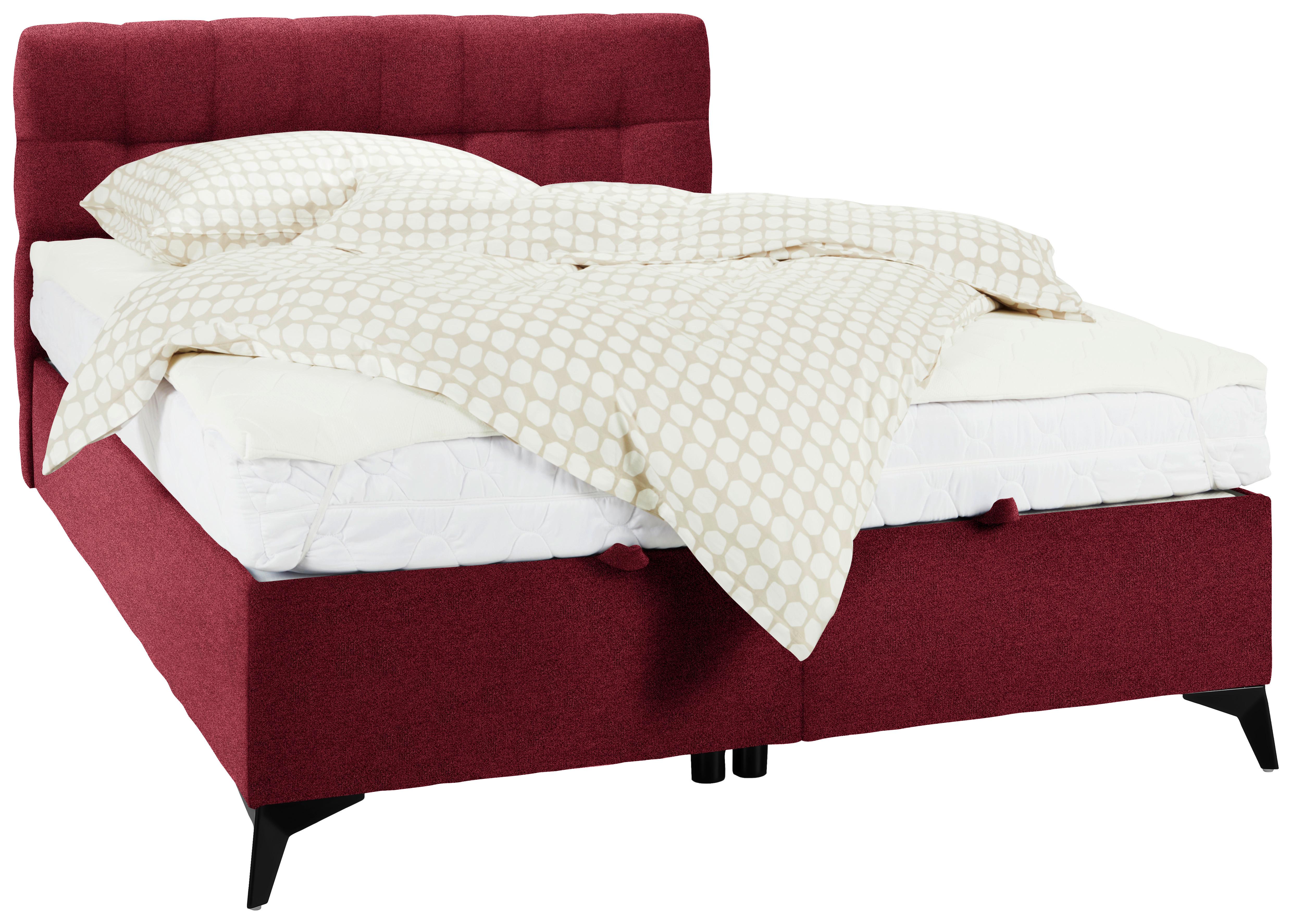 Box Krevet Magic - crvena/crna, Konvencionalno, drvni materijal/tekstil (140/200cm) - Modern Living
