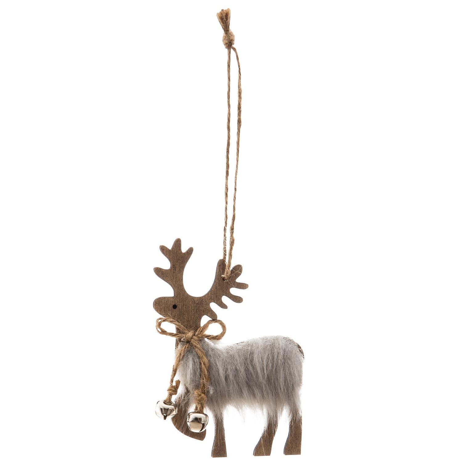 Ukras Za Bor Reindeer - Moderno, drvo/tekstil (6,9/1/10cm)