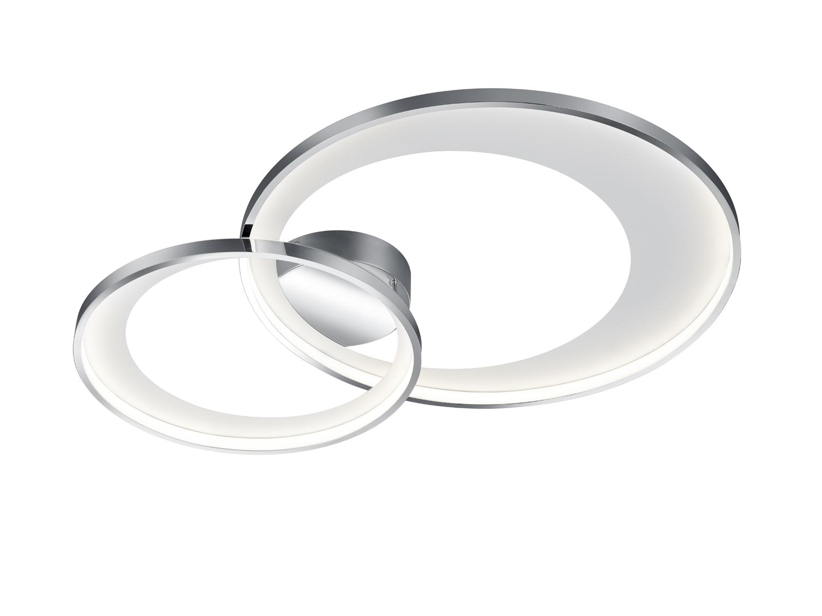 LAMPA SUFITOWA LED 673810206 GRANADA - kolor chromowy, Design, tworzywo sztuczne/metal (59/8,5/43cm) - Trio Leuchten
