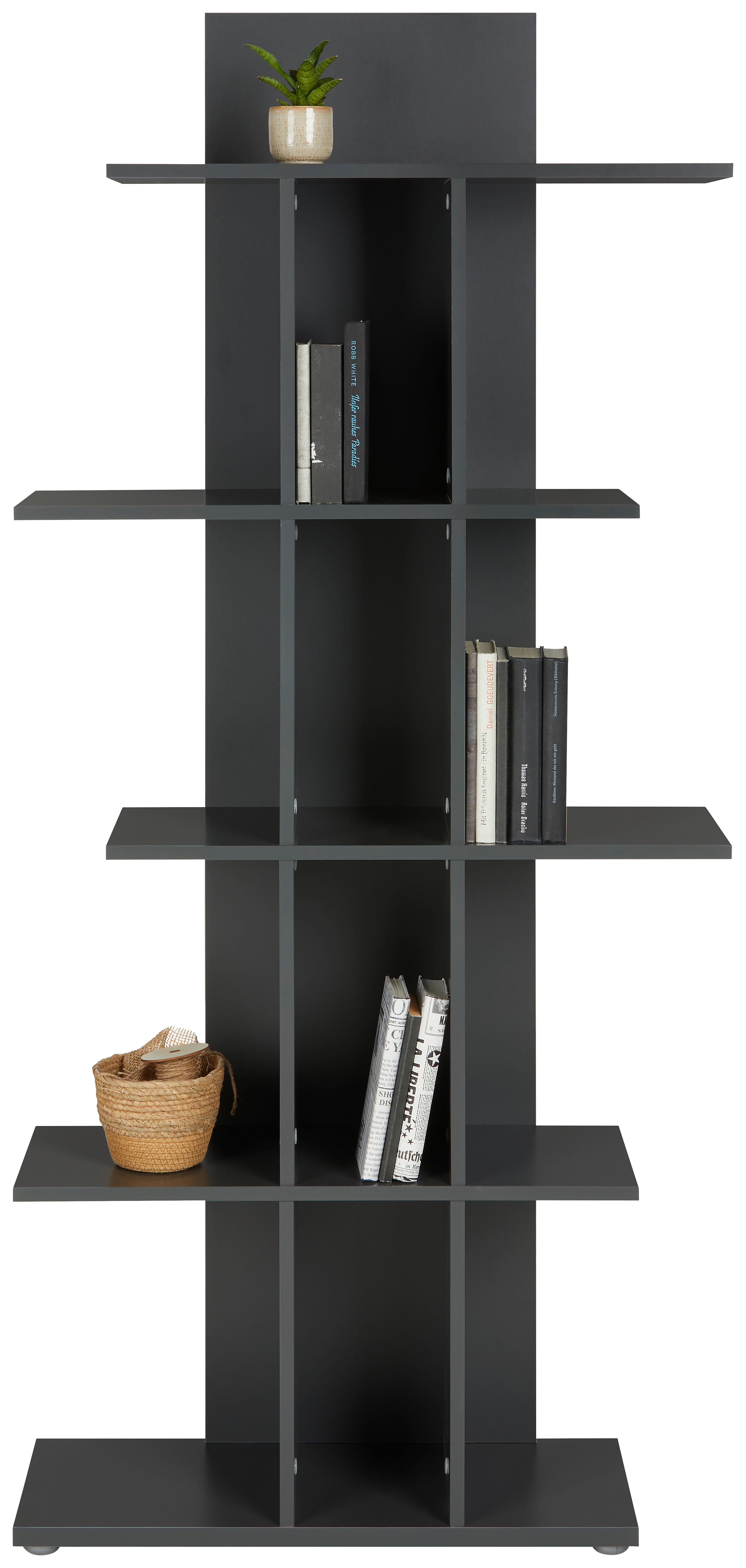 Regal in Anthrazit - Anthrazit, Modern, Holzwerkstoff (81/177/29.7cm) - Mömax