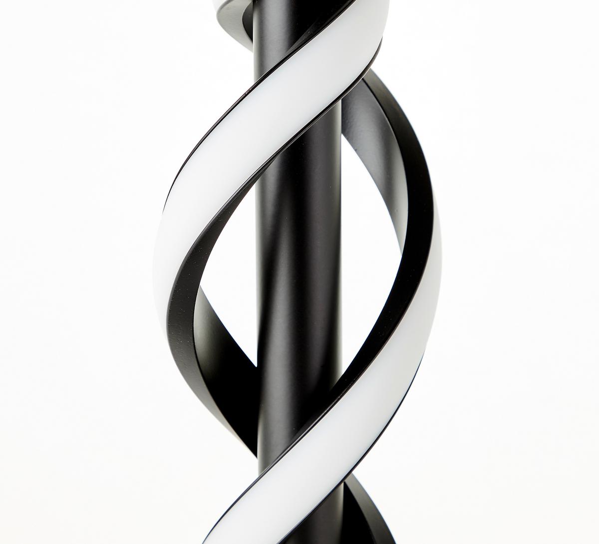 Tischleuchte Amalie Schwarz max. 9 Watt - Schwarz, Design, Kunststoff/Metall (12/38,90cm) - Brilliant