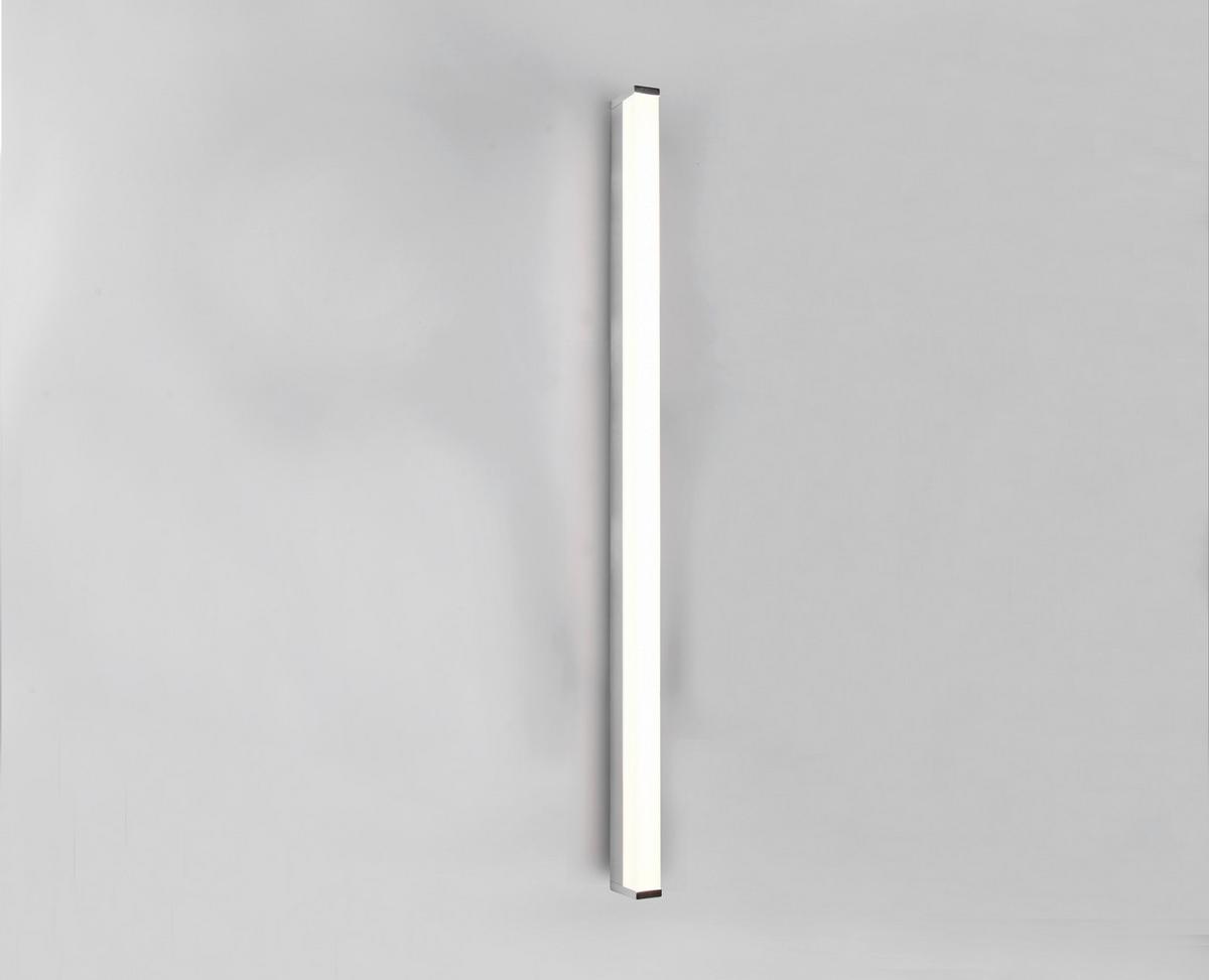 LED-Wandleuchte Fabio in Weiß/Chrom max. 22 Watt - Chromfarben/Weiß, Basics, Kunststoff/Metall (3,8/120/7,9cm) - Trio Leuchten