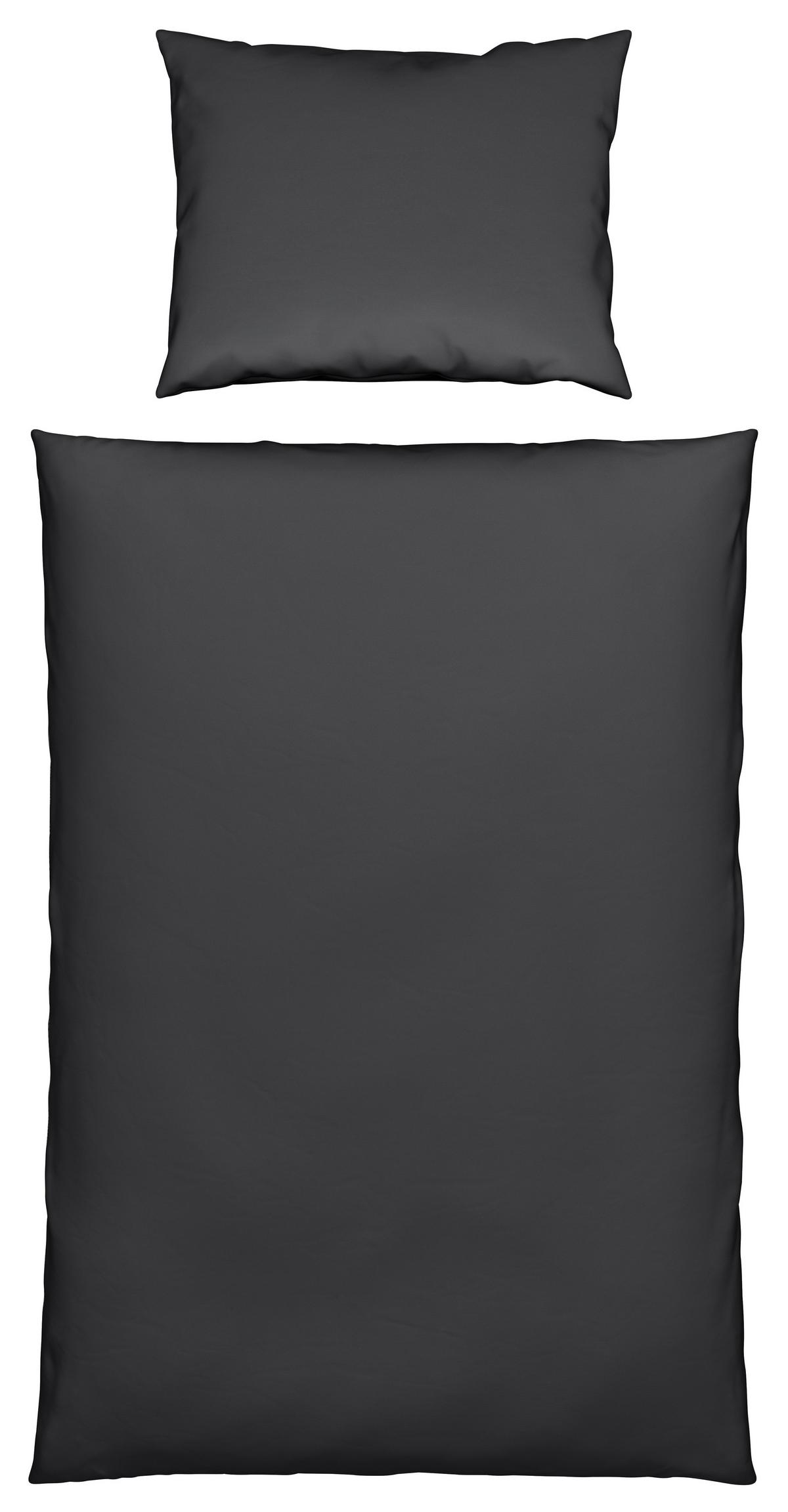Posteljnina Stone Washed Uni, Antracit, 60/80, 140/200 - antracit, Romantika, tekstil (140/200cm) - Modern Living