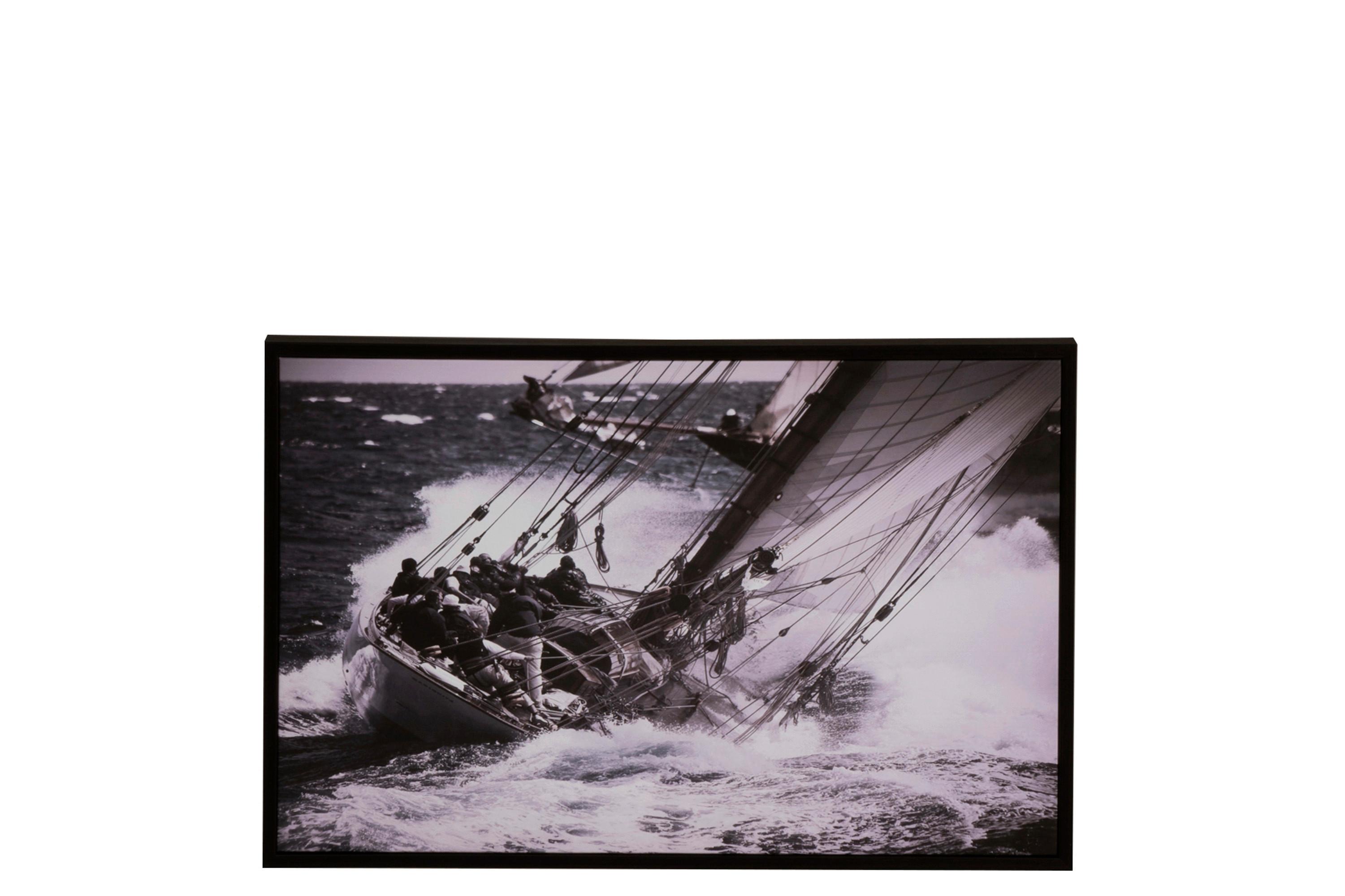 DRUK ARTYSTYCZNY 92411 - czarny/biały, Trend, materiał drewnopochodny/drewno (37/57cm)