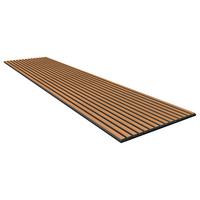 Akusztikus Fali Panel Echo - tíkfa színű, Modern, műanyag/faalapú anyag (1,44qm)