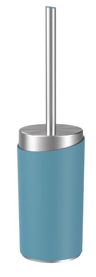 Toaletna Četka Chris Chris - boje oplemenjenog čelika/plava, Modern, metal/plastika (9,6/37cm) - Premium Living
