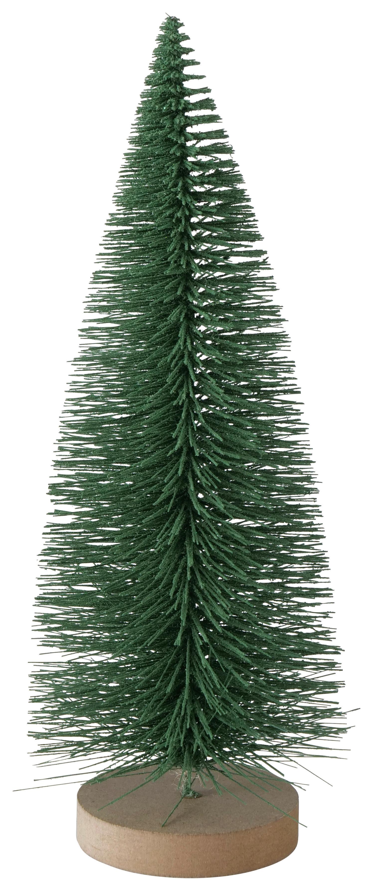 Pom decorativ Travo I - maro/verde, Konventionell, plastic/material pe bază de lemn (12/32cm) - Modern Living