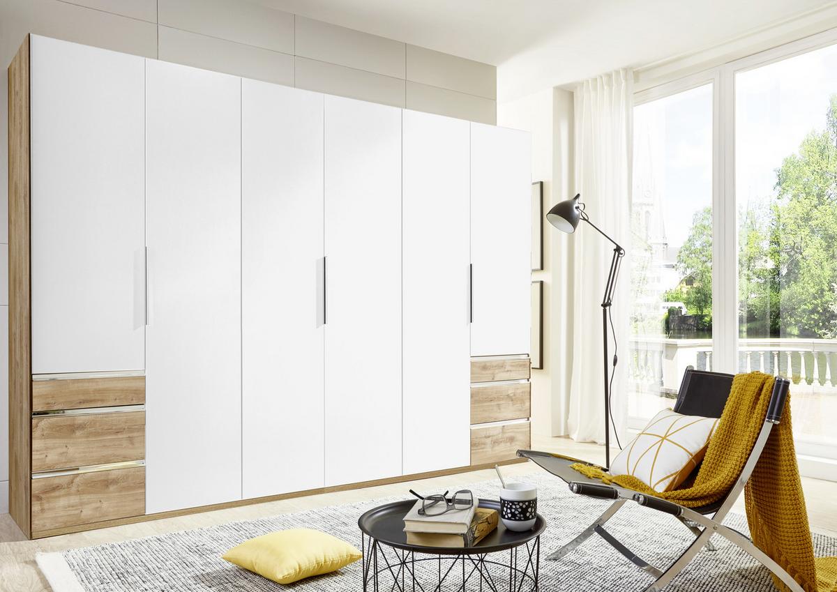 Ormar S Klasičnim Vratima Level 36a - bijela/boje hrasta, Moderno, drvni materijal/metal (300/216/58cm) - Modern Living