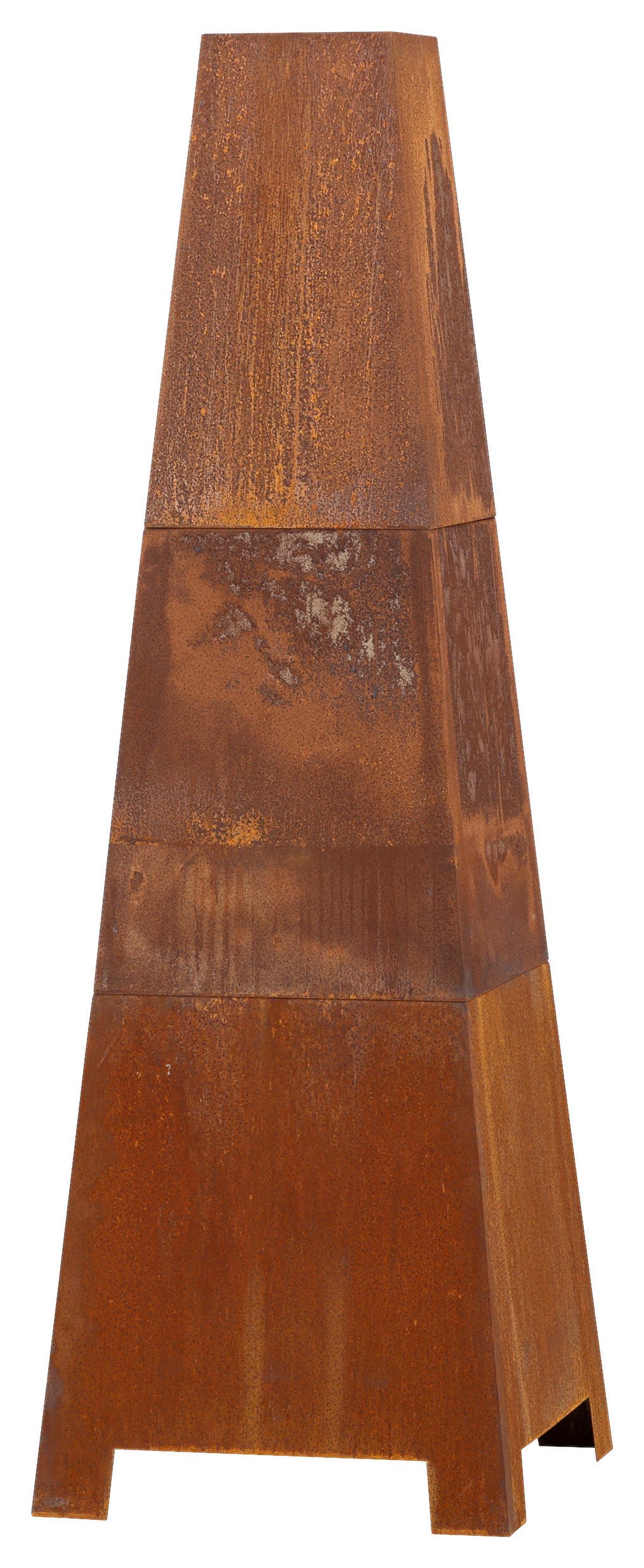 Feuerstelle Bastian ca. 50x150x50 cm Dunkelorange - Dunkelorange, KONVENTIONELL, Metall (50/150/50cm) - Gardenson
