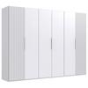 DULAP USI ROTATIVE ANDORRA - alb, Modern, material pe bază de lemn (300/216/58cm) - Modern Living
