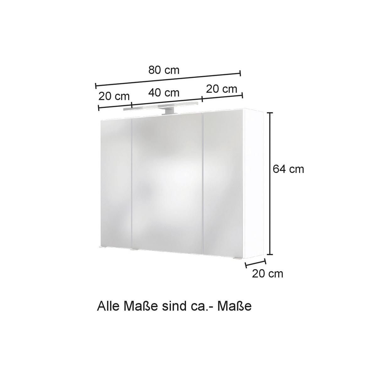 Badezimmer ''Helsinki'', Weiß/Eichefarben - Eichefarben/Weiß, KONVENTIONELL, Glas/Holzwerkstoff (120cm) - Held