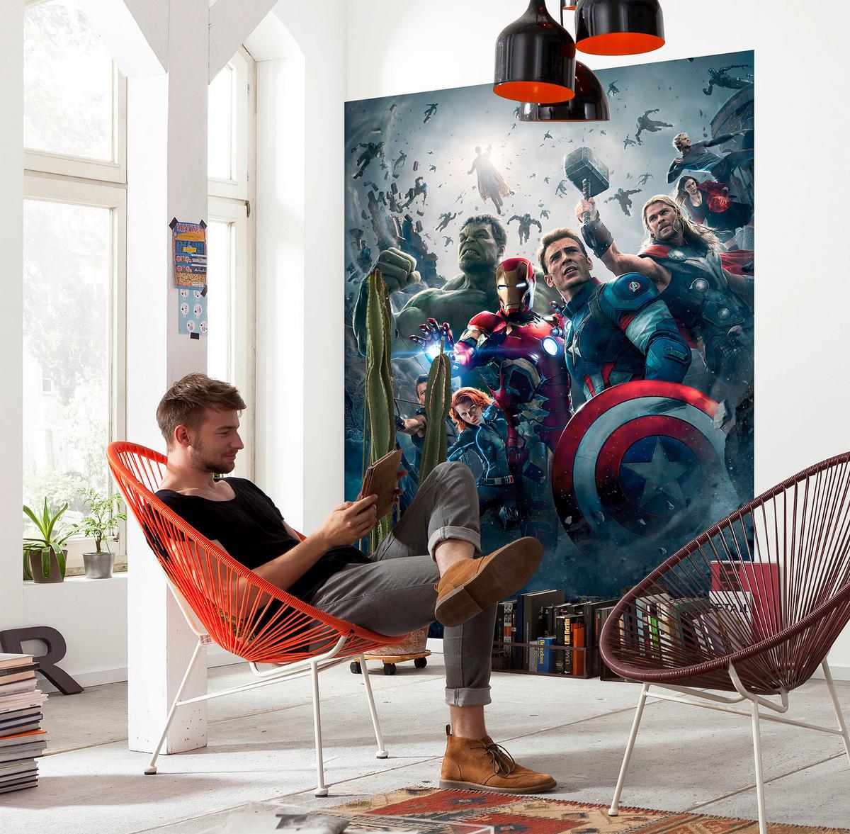 Fototapete Avengers Age of Ultron Poster ca. 184x254cm - Multicolor, Basics (184/254cm) - Komar