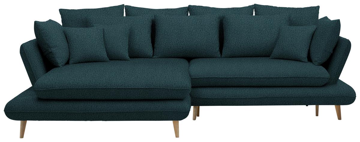 Kutna Garnitura Monte - tamno zelena/prirodne boje, Romantično / ladanjski, tekstil/drvo (181/283cm) - Premium Living
