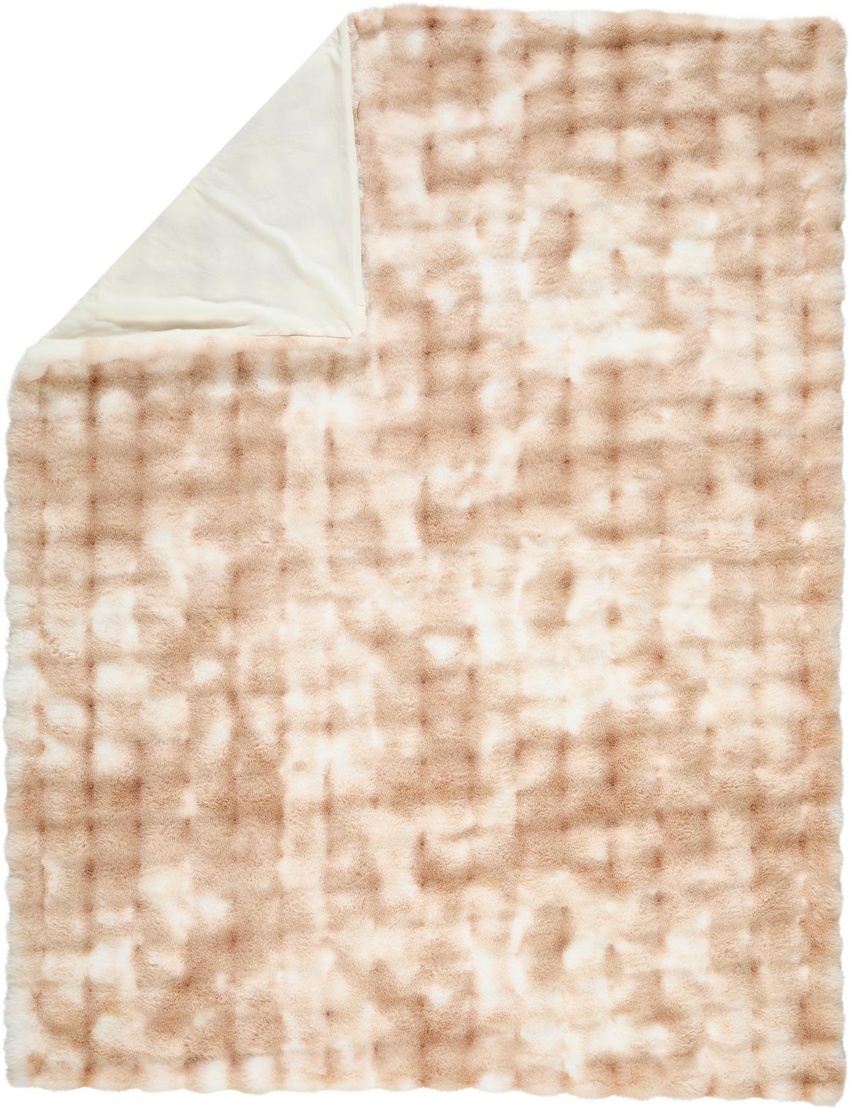 KOC FUTRZANY PIEDRA - beżowy/kolor naturalny, tkanina (150/200cm) - Novel