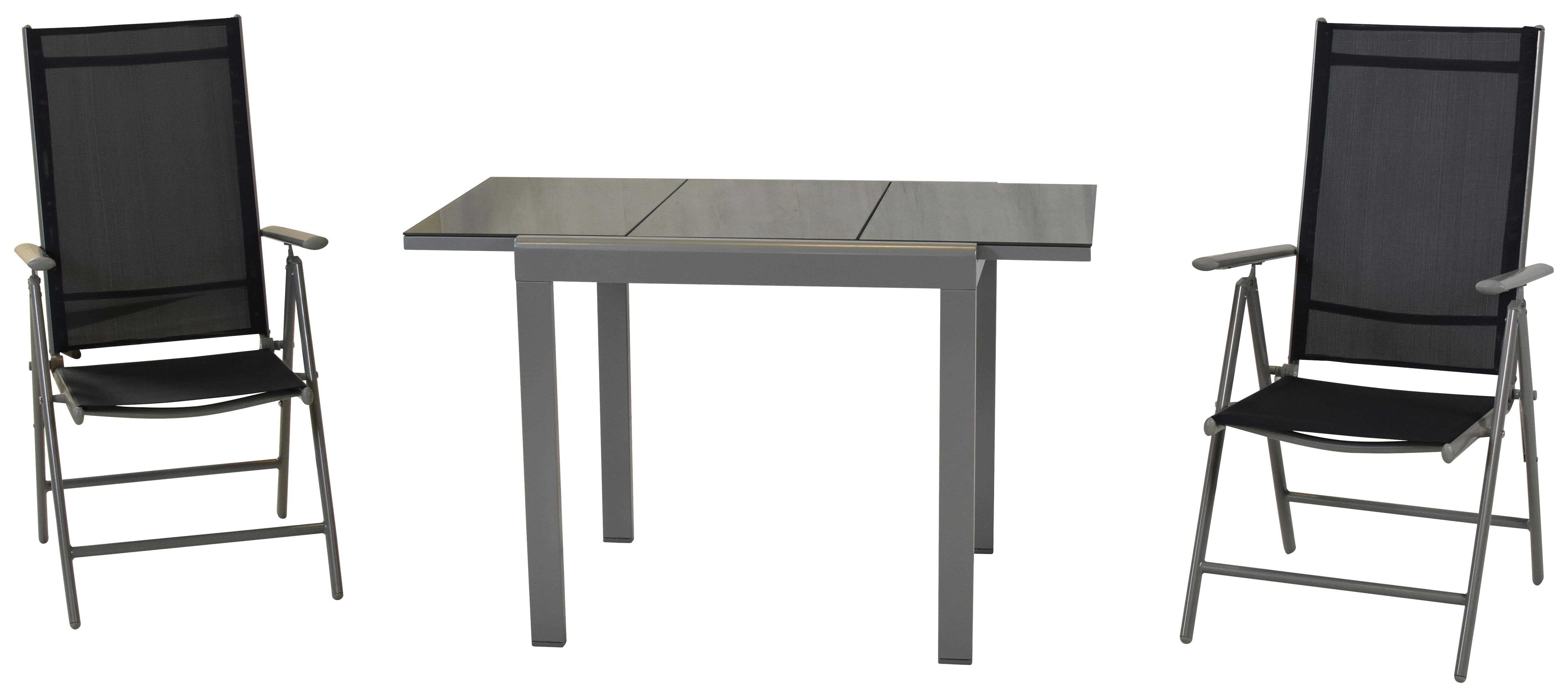 Vrtni Set Amalfi, 3-Delni, Modra - modra/srebrne barve, Moderno, kovina/tekstil - Gardenson