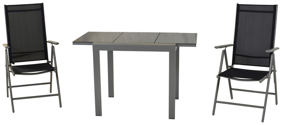 Vrtni Set Amalfi, 3-Delni, Modra - modra/srebrne barve, Moderno, kovina/tekstil - Gardenson