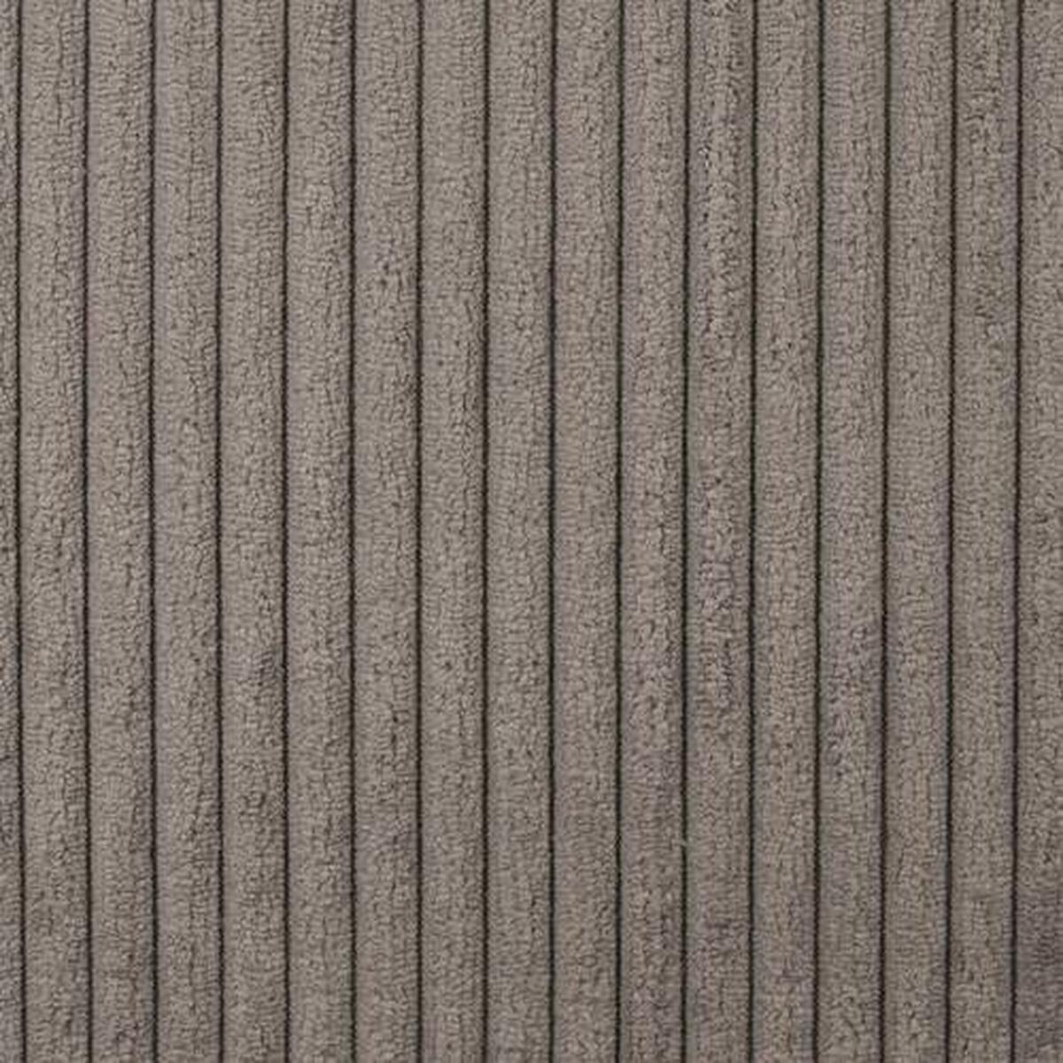 Wohnlandschaft Frederico Graubraun Cord - Graubraun/Schwarz, MODERN, Holz/Textil (188/302cm) - MID.YOU