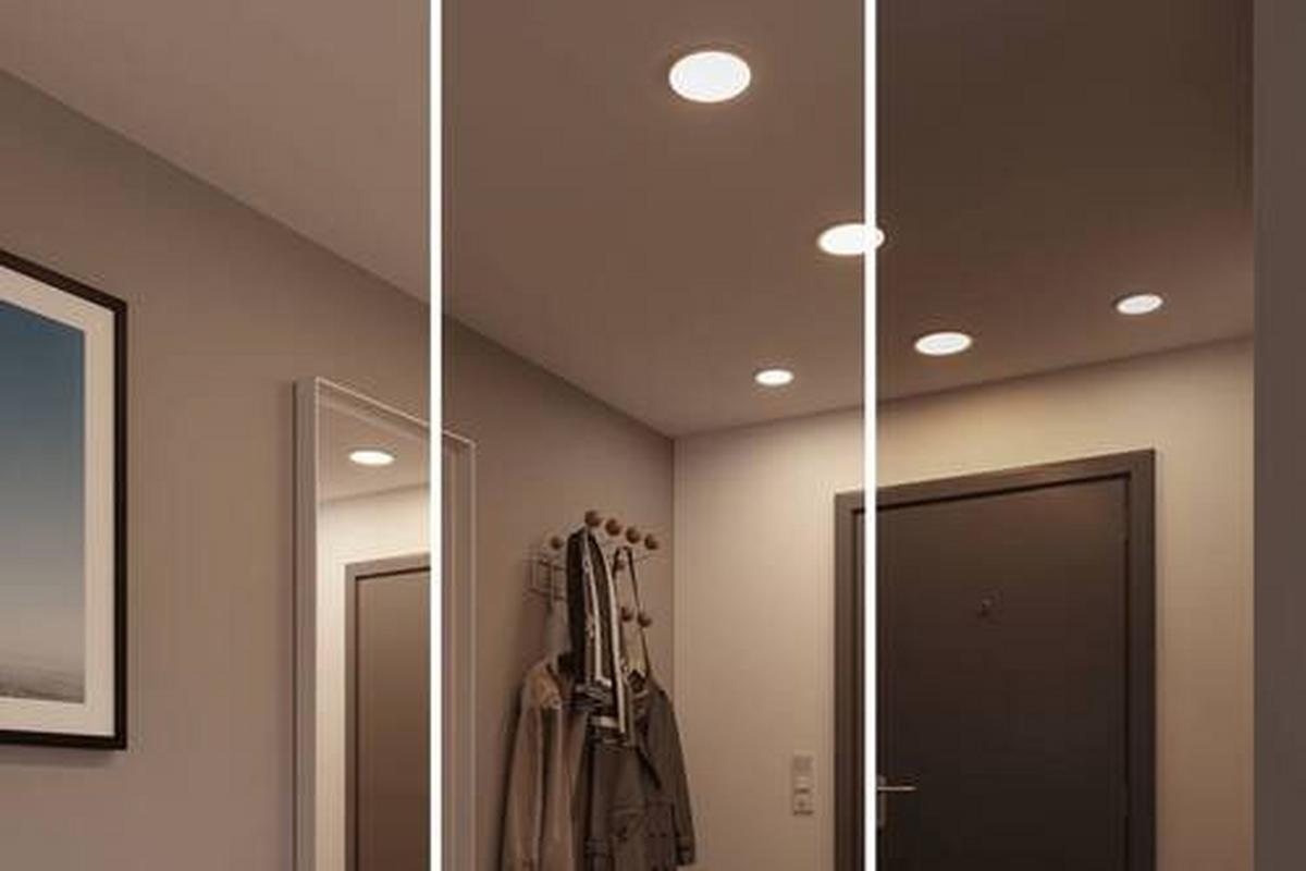 LED-Paneel Areo VariFit in Weiß max. 13 Watt - Weiß, Design, Kunststoff (17,5cm) - Paulmann