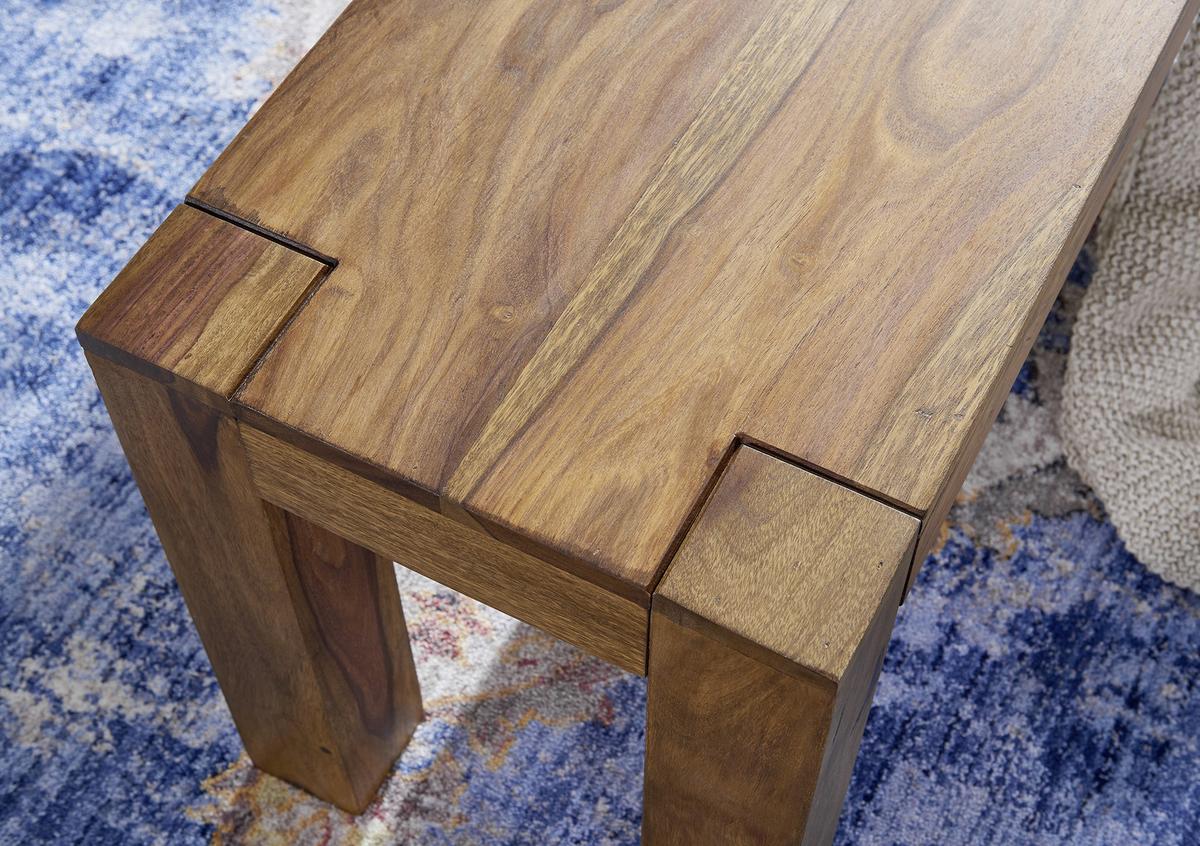 Sitzbank "Mumbai", aus Sheesham - Sheeshamfarben, MODERN, Holz (120/45/35cm) - MID.YOU