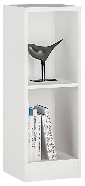 Polc Fehér 1 Polclappal 4-You - fehér, Modern, fa (30/85,5/35,2cm)