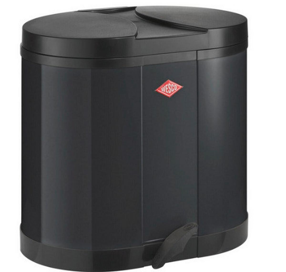 SORTOWNIK ODPADÓW 8011535 - czarny, Konventionell, tworzywo sztuczne/metal (45/43/36cm) - Wesco