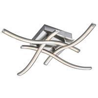 LAMPA SUFITOWA LED MANHATTAN II  *SBN* - kolor niklowy, Konventionell, tworzywo sztuczne/metal (47,5/47,5/9,5cm) - Novel