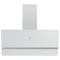 Dunstabzugshaube Respekta Weiß - Weiß, Trend, Glas/Metall (79,5/74,5–109,5/38,3cm) - Respekta