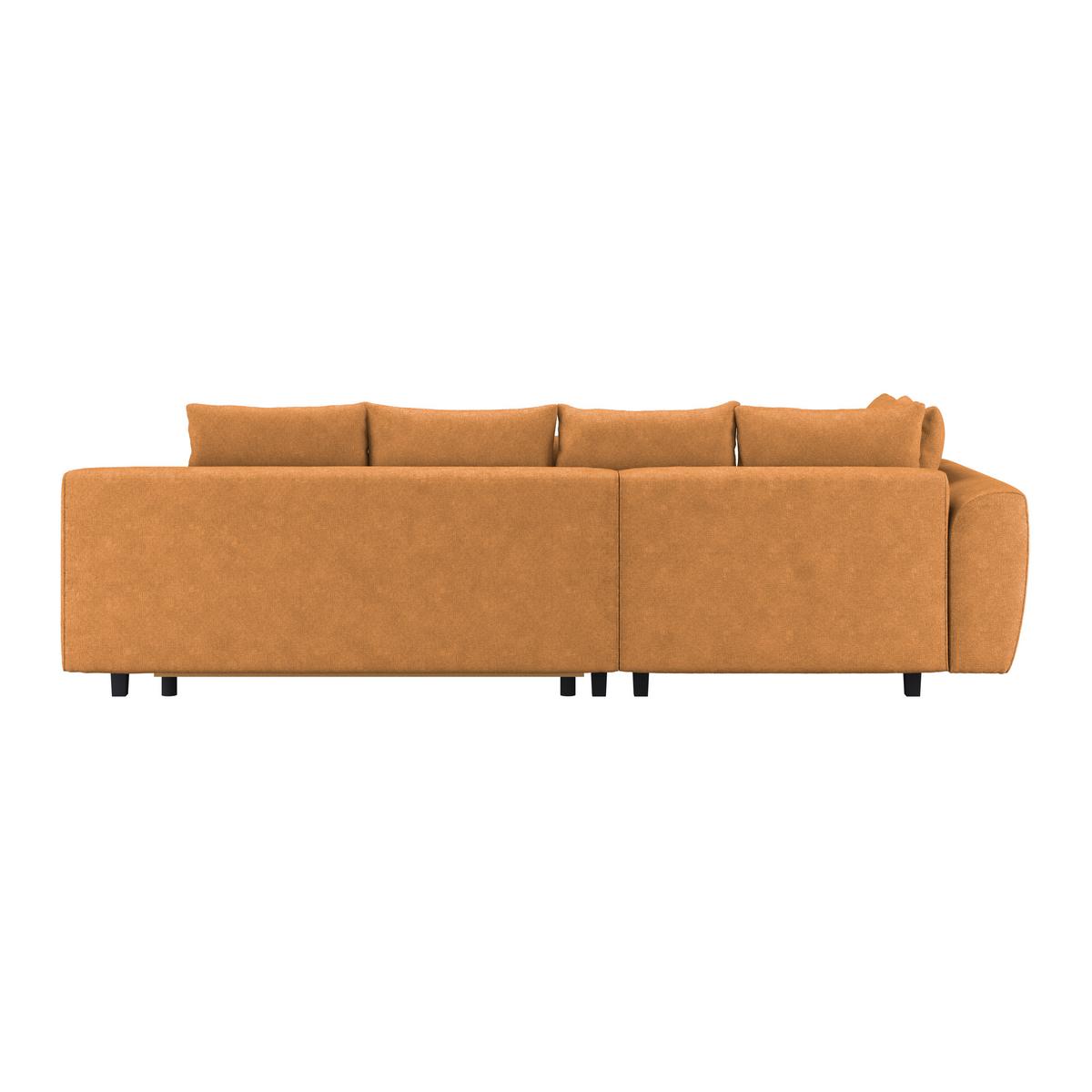 Kutna Garnitura Mendoza - narančasta/crna, Design, tekstil/drvo (197/309cm) - Modern Living