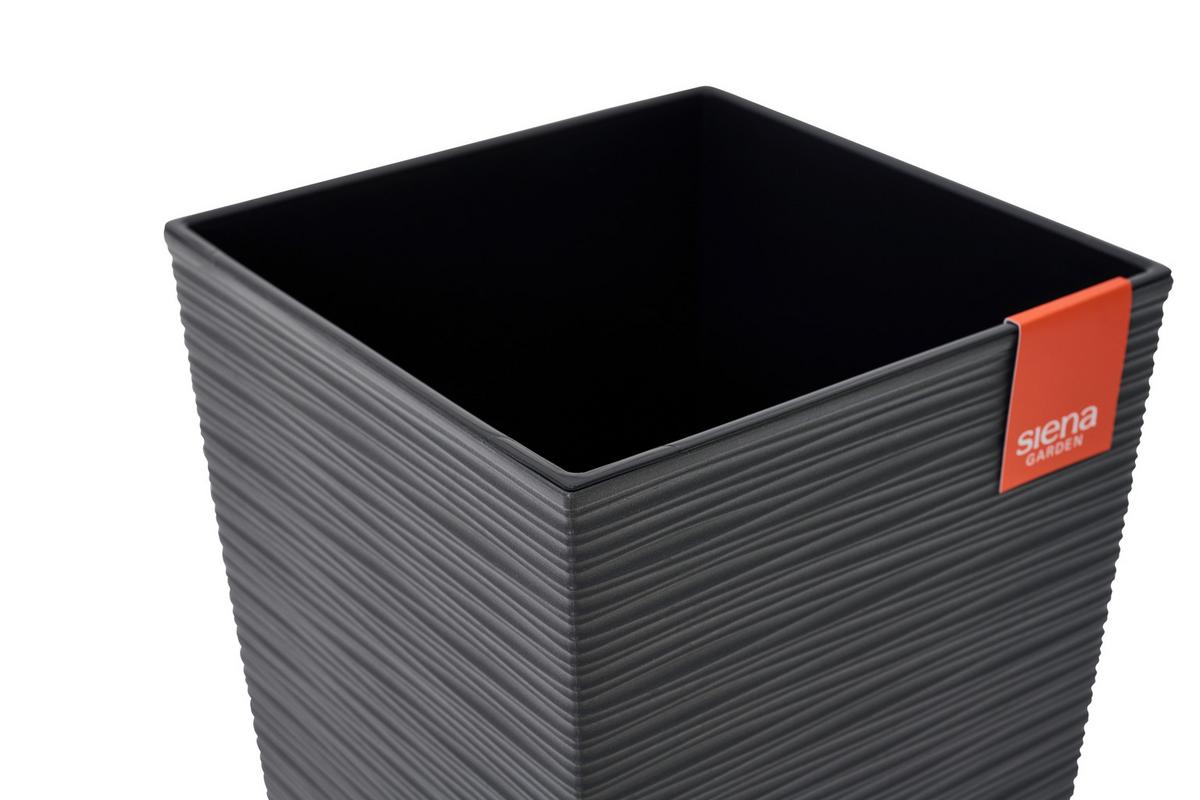 Pflanzentopf Anthrazit - Anthrazit, Basics, Kunststoff (40/75/40cm) - Siena Garden