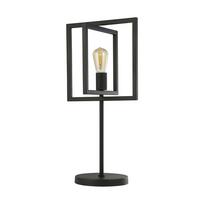Asztali Lámpa Eu23201-1bk - fekete, Design, fém (25/29,5/60,5cm)