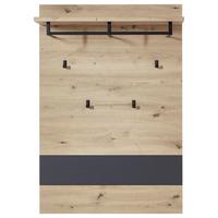 PANEL DO PRZEDPOKOJU DETROIT - kolor grafitowy/dąb artisan, Design, materiał drewnopochodny/metal (80/118/30cm) - Voleo