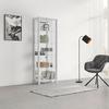 VITRINE ALBI -EXKLUSIV- - Weiß, MODERN, Glas/Holzwerkstoff (62/189/33cm) - Mömax