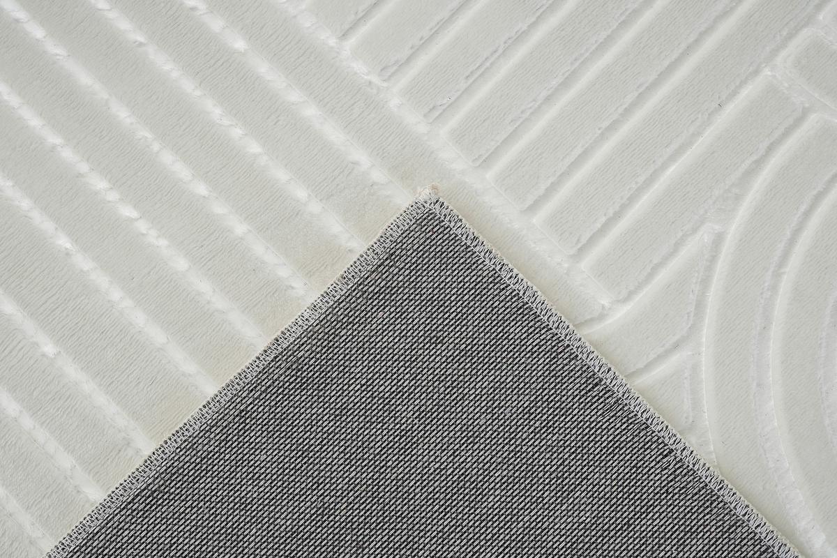Flachwebeteppich Calma 125 Weiss 120 X 160 Cm - Weiss, Basics, Textil (120/160cm) - Kayoom