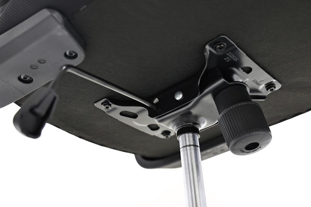 Drehstuhl Tessa Schwarz ca. 62x110-120x62,5cm - Schwarz, Modern, Kunststoff/Textil (62/110-120/62,5cm) - Mömax