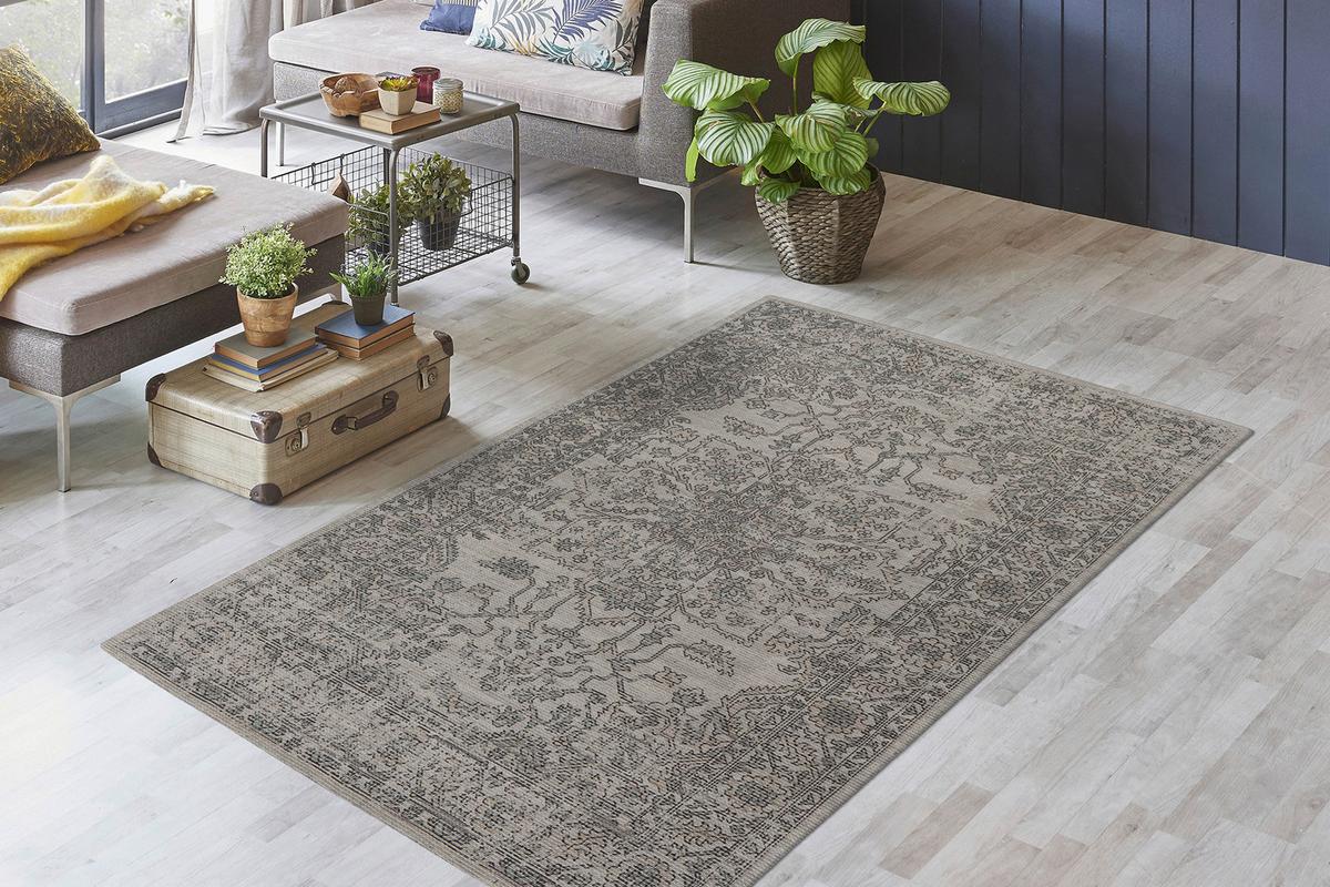 Vintage-teppich Percy 300 - Taupe/Grün, Konventionell, Textil (120/170cm) - Kayoom