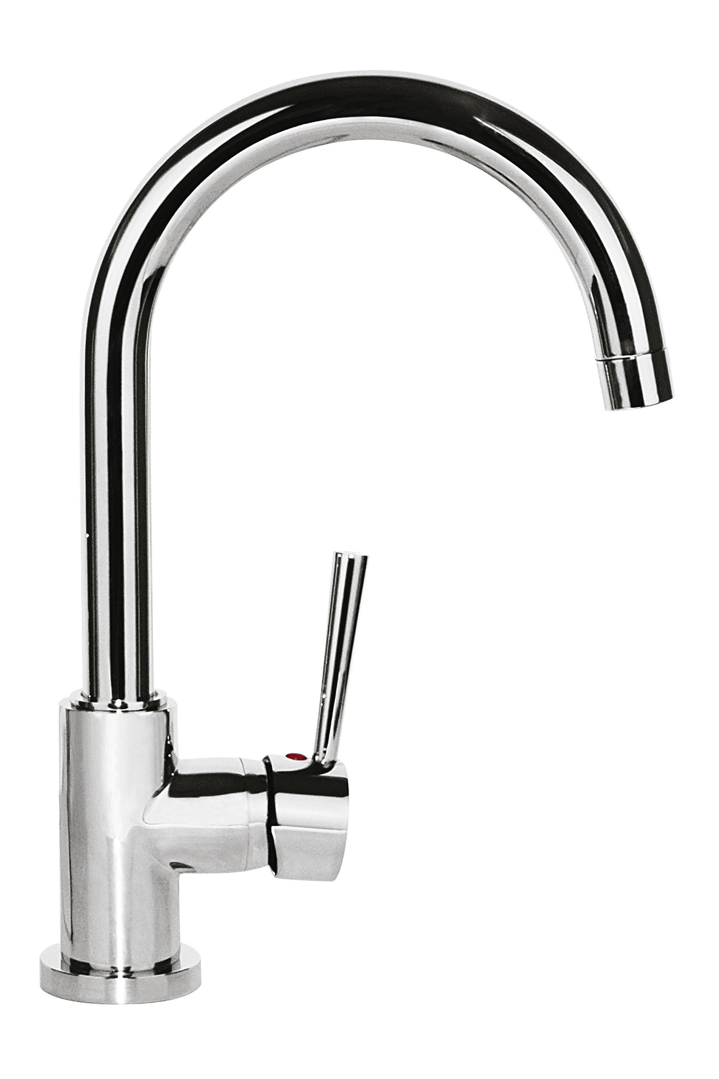 Küchenarmatur Cornwall in Chromfarben - Chromfarben, Lifestyle, Kunststoff/Metall (6,0/34,0/22,0cm) - Schütte