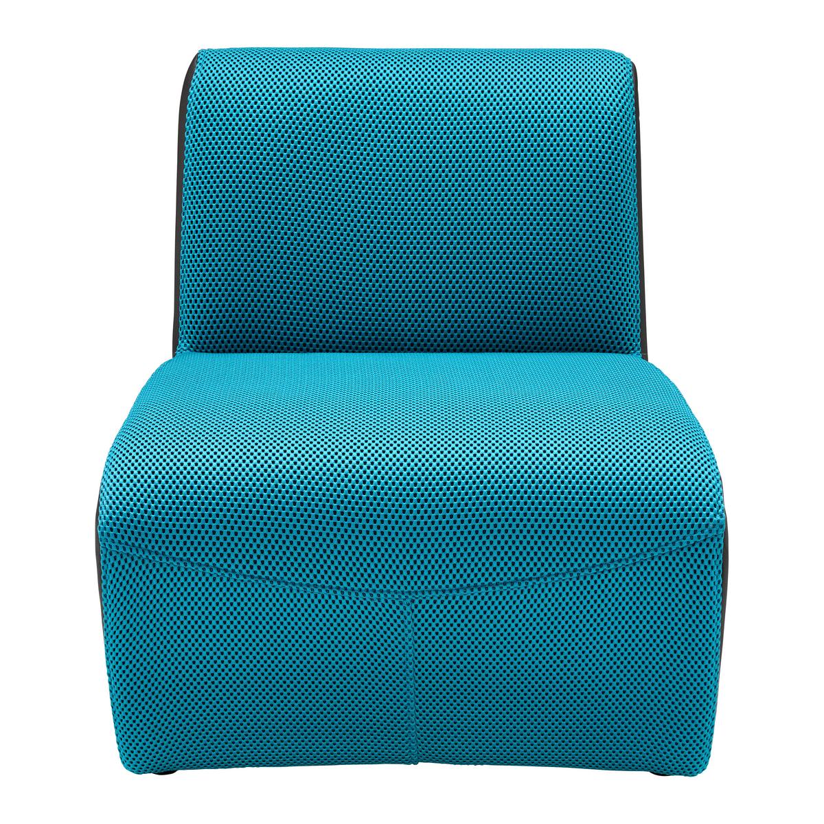 Designsessel Batty Mesh Türkis/Schwarz, Lederlook - Türkis/Schwarz, MODERN, Kunststoff/Textil (66/72/89cm) - Mömax