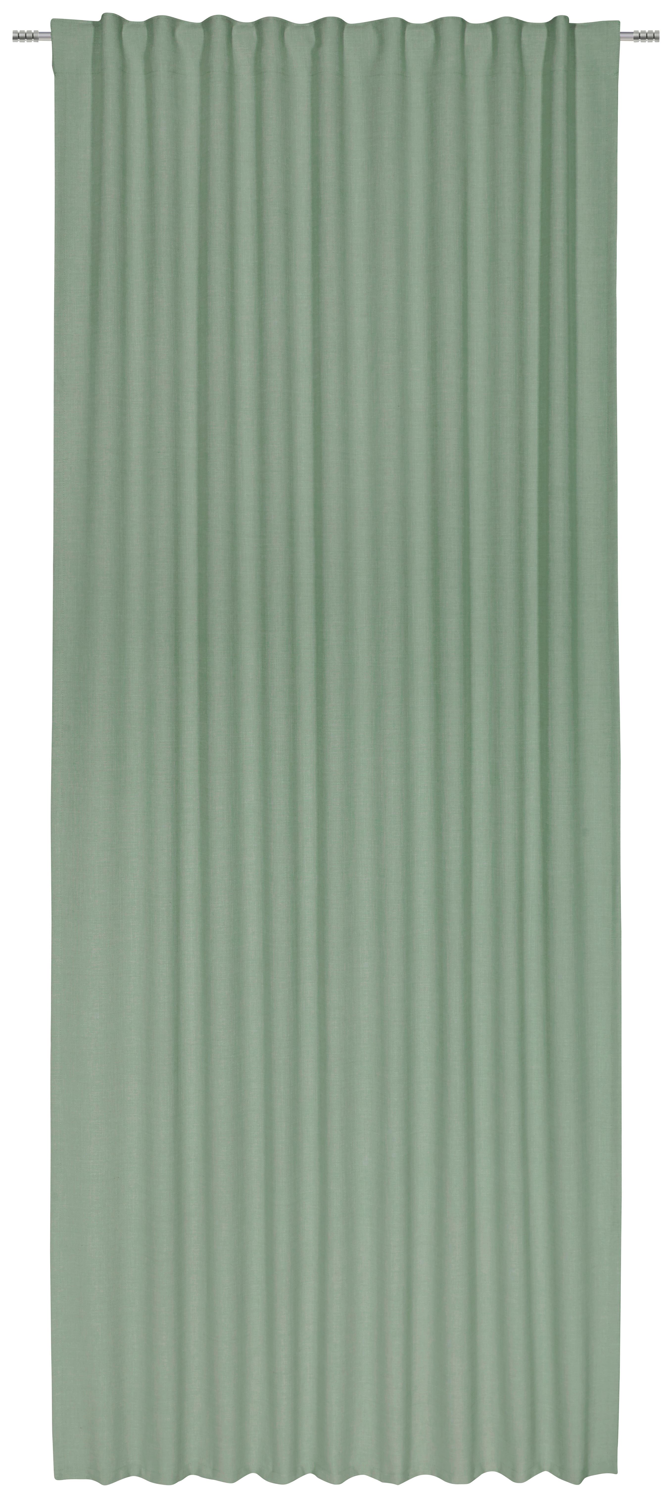 Končana Zavesa Leo -Akt- - olivno zelena , tekstil (135/255cm) - Premium Living