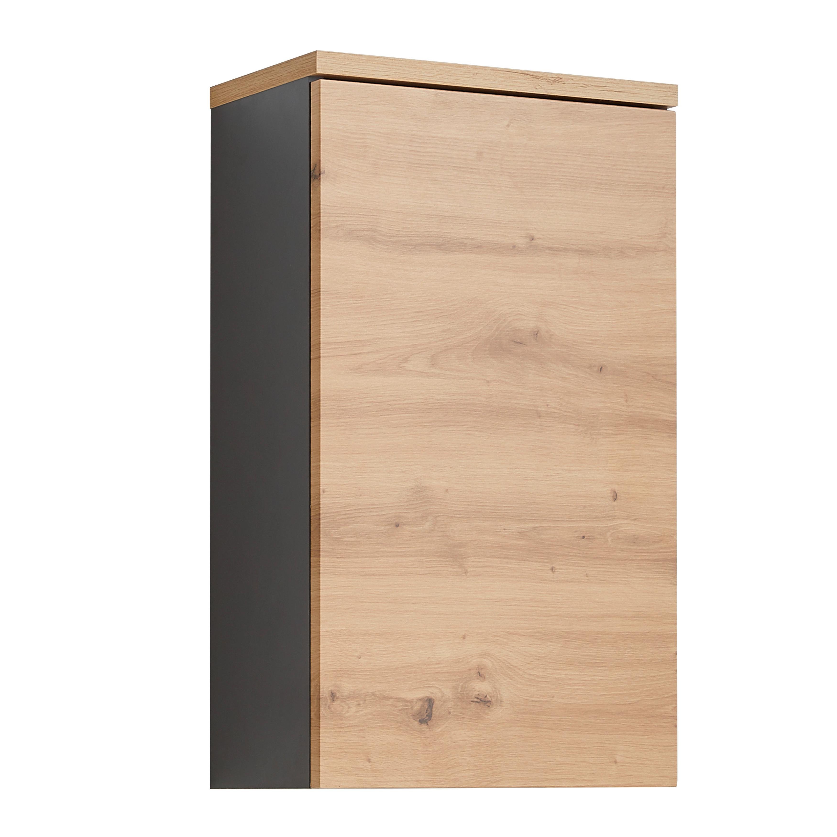 Oberschrank Memphis Grau/Eiche Artisan - Eiche Artisan/Grau, MODERN, Holzwerkstoff (40/70/23cm) - Mömax