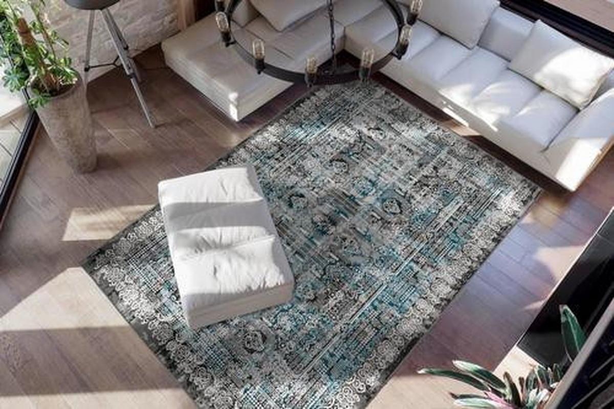 Vintage-teppich 6ntae-120-170 - Blau, Trend, Textil (120/170cm) - Kayoom