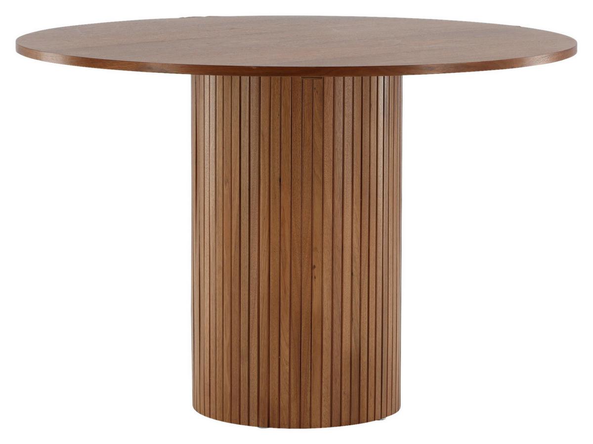 ESSTISCH BIANCA - Walnussfarben, Design, Holzwerkstoff (110/110/75cm) - Livetastic