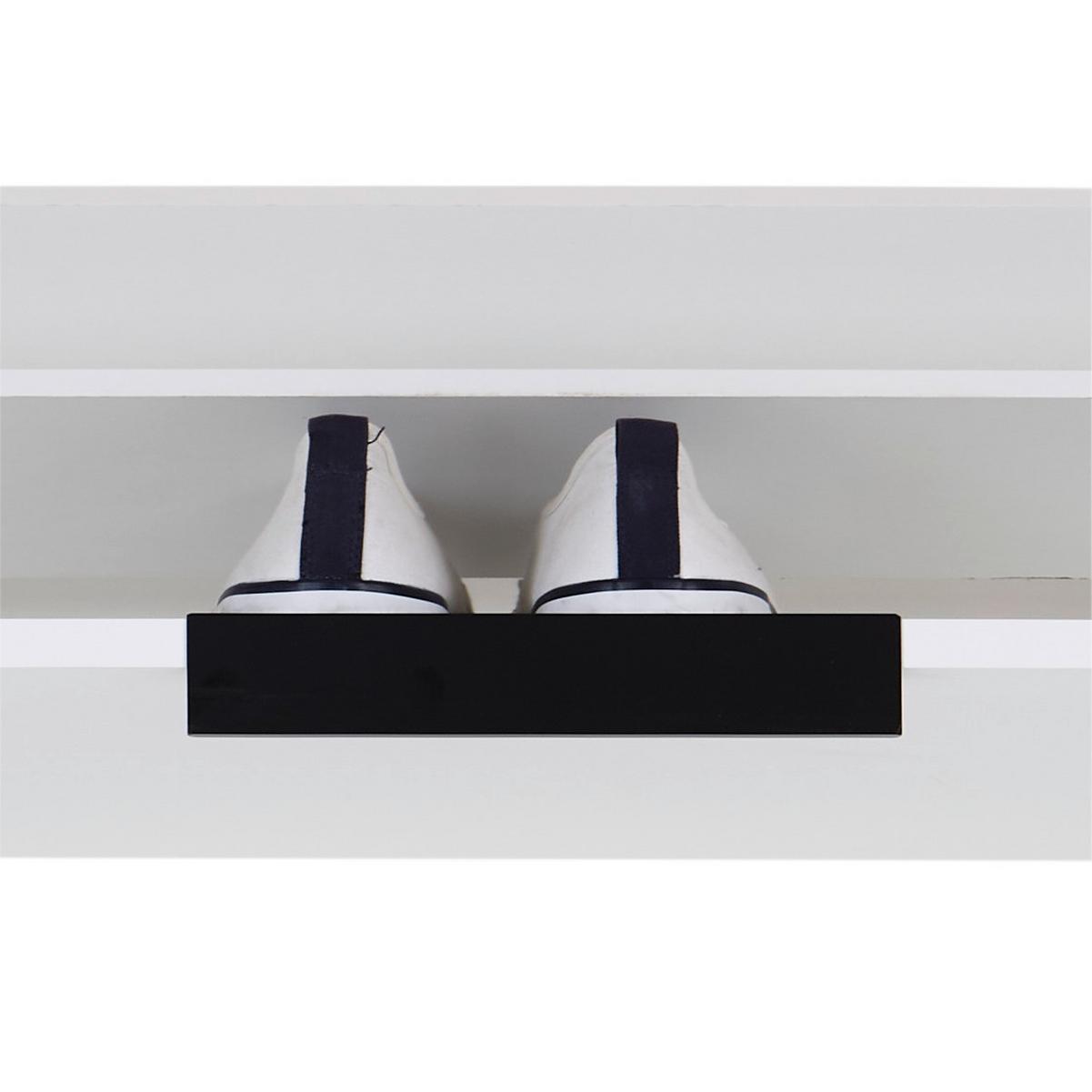 Omara Z Loputami Za Čevlje Anna 02, Bela - črna/bela, Moderno, kovina/leseni material (79/103,4/25cm) - Mömax