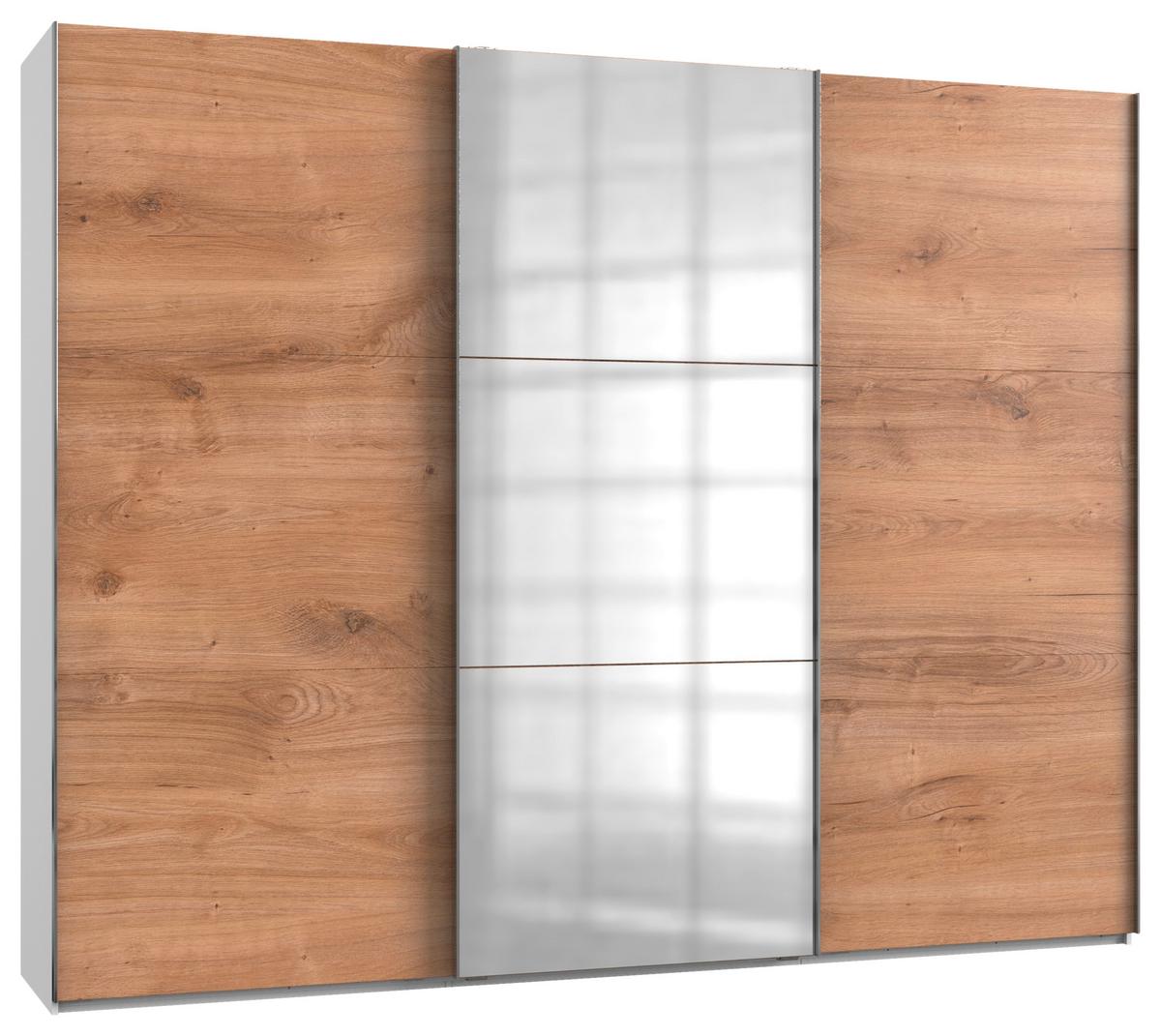 Ormar S Kliznim Vratima Level 36 A - bijela/boje hrasta, Moderno, drvni materijal/metal (300/236/65cm) - Modern Living