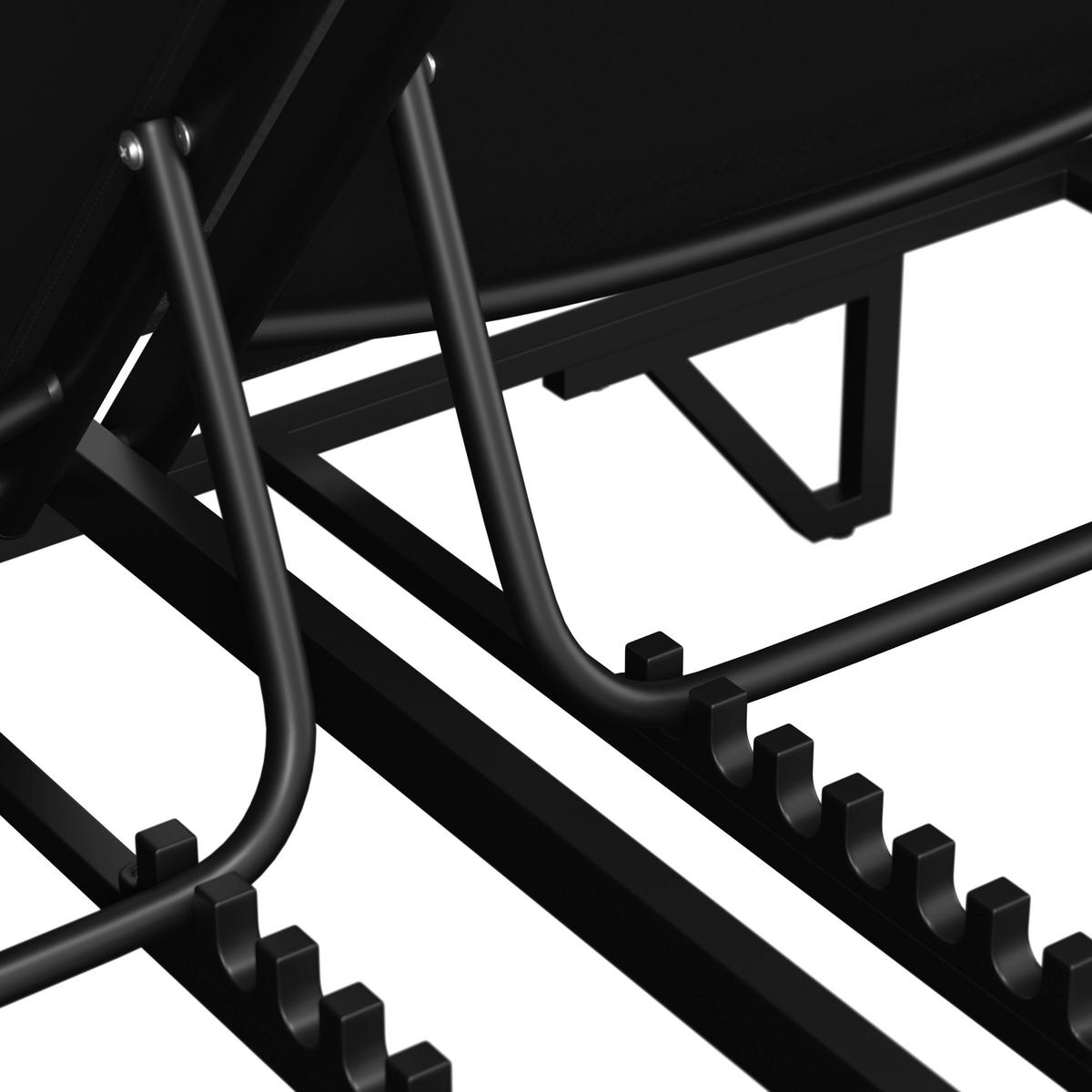 Vrtni Ležalnik Nouri, Svetlo Siva - svetlo siva, Moderno, kovina/tekstil (203/38/143cm) - Bessagi Garden