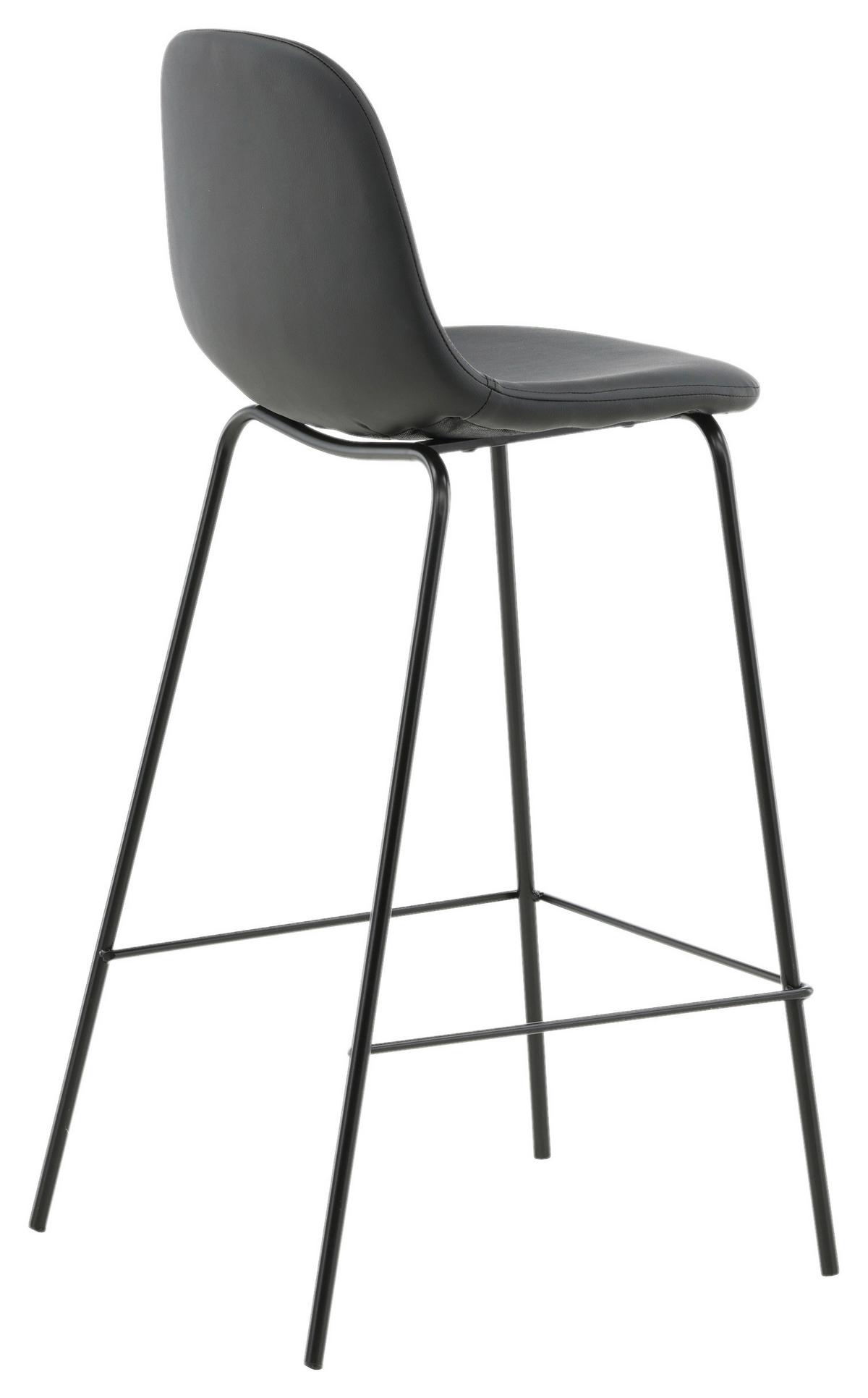 BARHOCKER-SET POLAR - Schwarz, Design, Kunststoff/Textil (41,5/105/43cm) - Livetastic