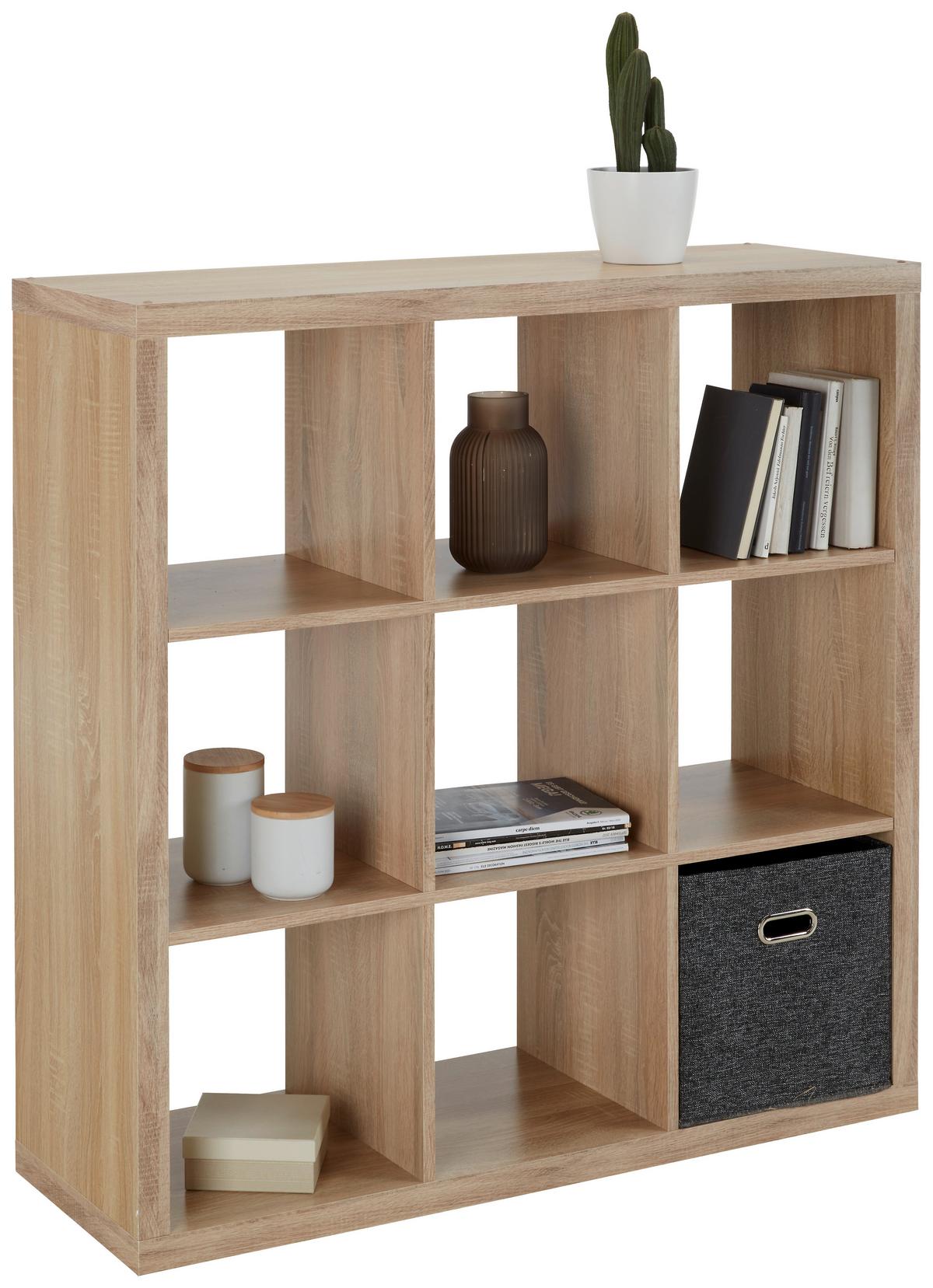 Raumteiler in Eichefarben - Sonoma Eiche, Modern, Holzwerkstoff (112/112/38cm) - Mömax
