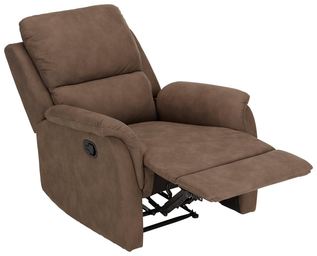 Relaxsessel in Braun mit Relaxfunktion - Braun, Konventionell, Kunststoff/Textil (80/101-80/90-159cm) - Mömax