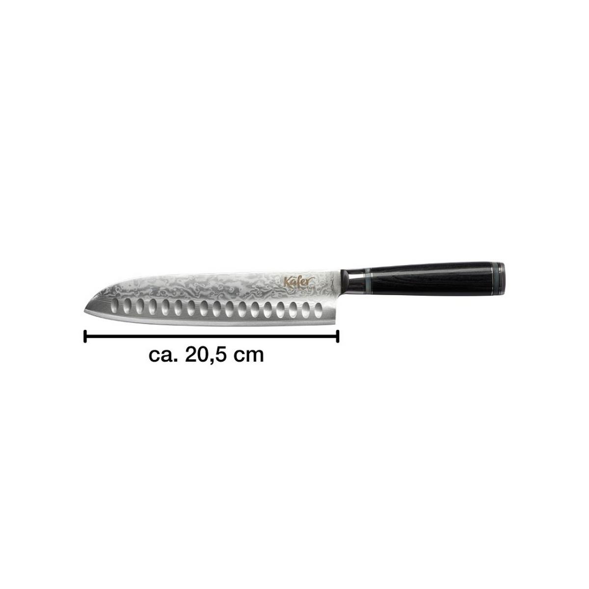 Santoku Kés 4210-Ka - nemesacélszínű, Basics, fém (20.5cm) - Käfer