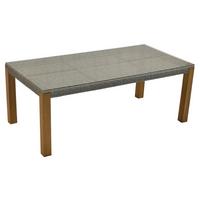 Vrtna Miza Marco - bež/naravne barve, Moderno, kovina/umetna masa (200/100/74cm) - Gardenson